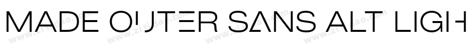 MADE Outer Sans Alt Light PERSONAL USE字体转换